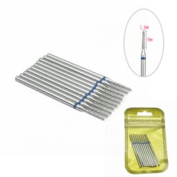 10pcs/pack Diamond Nail Drill Milling Cutter Manicure Rotary Bits Cuticle Clean Accessories Dental Diamond Burs 2.35mm shank