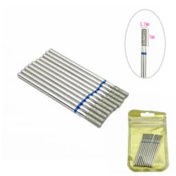 10pcs/pack Diamond Nail Drill Milling Cutter Manicure Rotary Bits Cuticle Clean Accessories Dental Diamond Burs 2.35mm shank