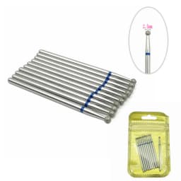 10pcs/pack Diamond Nail Drill Milling Cutter Manicure Rotary Bits Cuticle Clean Accessories Dental Diamond Burs 2.35mm shank