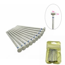 10pcs/pack Diamond Nail Drill Milling Cutter Manicure Rotary Bits Cuticle Clean Accessories Dental Diamond Burs 2.35mm shank