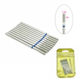 10pcs/pack Diamond Nail Drill Milling Cutter Manicure Rotary Bits Cuticle Clean Accessories Dental Diamond Burs 2.35mm shank