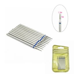 10pcs/pack Diamond Nail Drill Milling Cutter Manicure Rotary Bits Cuticle Clean Accessories Dental Diamond Burs 2.35mm shank