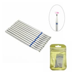 10pcs/pack Diamond Nail Drill Milling Cutter Manicure Rotary Bits Cuticle Clean Accessories Dental Diamond Burs 2.35mm shank