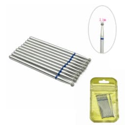 10pcs/pack Diamond Nail Drill Milling Cutter Manicure Rotary Bits Cuticle Clean Accessories Dental Diamond Burs 2.35mm shank