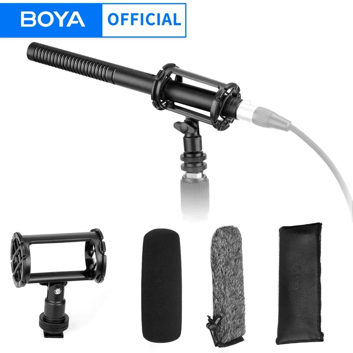 Interview Shotgun Microphone XLR BOYA Pro Broadcast Quality Mic BY-BM6060 for Camera Camcorders New Gathering Youtube