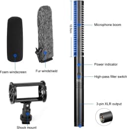 Interview Shotgun Microphone XLR BOYA Pro Broadcast Quality Mic BY-BM6060 for Camera Camcorders New Gathering Youtube