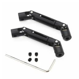 2pcs Metal Drive Shaft Driveshaft For WPL C14 C24 C34 MN D90 D91 D96 D99 D99S MN90 MN98 MN99S RC Car Upgrades Parts Accessorie