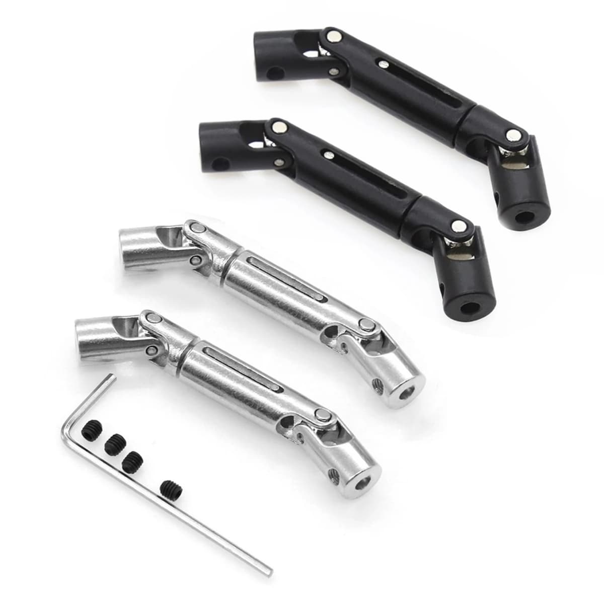 2pcs Metal Drive Shaft Driveshaft For WPL C14 C24 C34 MN D90 D91 D96 D99 D99S MN90 MN98 MN99S RC Car Upgrades Parts Accessorie