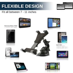 Xnyocn Tablet Car Holder Stand For iPad Air 1 2 Mini 2 3 4 Pro 9.7 10.5 Universal Windshield Mount For 7 to 11 Inch Samsung Tab