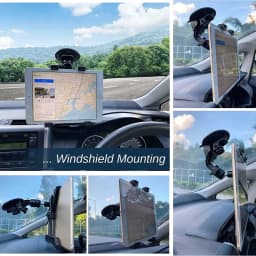 Xnyocn Tablet Car Holder Stand For iPad Air 1 2 Mini 2 3 4 Pro 9.7 10.5 Universal Windshield Mount For 7 to 11 Inch Samsung Tab