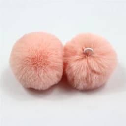 25pcs Faux Rabbit Fur Pom Pom 6cm 8cm Artificial Plush Fluffy Pompom Balls for Diy Hats Gloves Keychain Charms Sewing Supplies