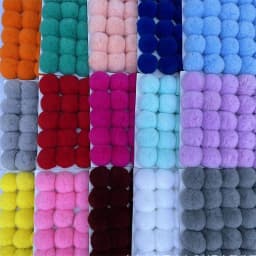 25pcs Faux Rabbit Fur Pom Pom 6cm 8cm Artificial Plush Fluffy Pompom Balls for Diy Hats Gloves Keychain Charms Sewing Supplies
