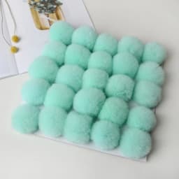 25pcs Faux Rabbit Fur Pom Pom 6cm 8cm Artificial Plush Fluffy Pompom Balls for Diy Hats Gloves Keychain Charms Sewing Supplies