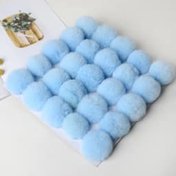 25pcs Faux Rabbit Fur Pom Pom 6cm 8cm Artificial Plush Fluffy Pompom Balls for Diy Hats Gloves Keychain Charms Sewing Supplies