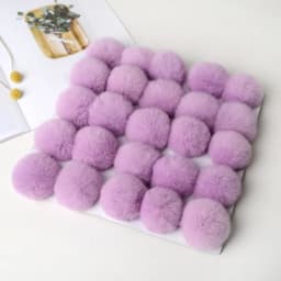 25pcs Faux Rabbit Fur Pom Pom 6cm 8cm Artificial Plush Fluffy Pompom Balls for Diy Hats Gloves Keychain Charms Sewing Supplies