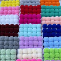 25pcs Faux Rabbit Fur Pom Pom 6cm 8cm Artificial Plush Fluffy Pompom Balls for Diy Hats Gloves Keychain Charms Sewing Supplies