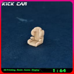 Kickcar 1/64 Racing Seats Model Car Diorama Uncolored Resin Garage Scene Repair Tools Decoration Simulation Scene Toy