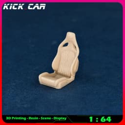 Kickcar 1/64 Racing Seats Model Car Diorama Uncolored Resin Garage Scene Repair Tools Decoration Simulation Scene Toy