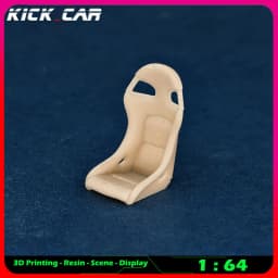 Kickcar 1/64 Racing Seats Model Car Diorama Uncolored Resin Garage Scene Repair Tools Decoration Simulation Scene Toy