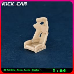 Kickcar 1/64 Racing Seats Model Car Diorama Uncolored Resin Garage Scene Repair Tools Decoration Simulation Scene Toy