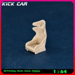 Kickcar 1/64 Racing Seats Model Car Diorama Uncolored Resin Garage Scene Repair Tools Decoration Simulation Scene Toy