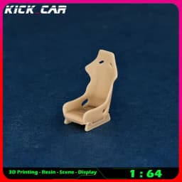 Kickcar 1/64 Racing Seats Model Car Diorama Uncolored Resin Garage Scene Repair Tools Decoration Simulation Scene Toy