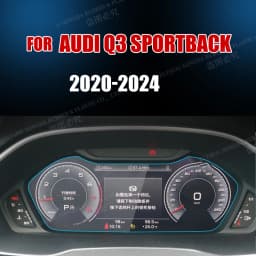 Tempered Glass Protective Film for Audi Q3 Sportback 2020 2021 2022 2023 2024 Navigation Dashboard Instrument LCD Screen Film