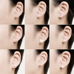 Silver Plated Creative Ear Hole Earrings for Women Prevent Korean Style Stud Earrings Allergy Earrings Fine Jewelry Accessories