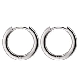 Small Hoop Earrings For Women Men Silver Color Stainles Steel Round Circle Pendientes Anti-allergy Not Fade Small Ear Jewelry