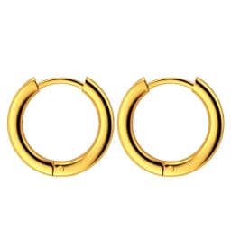 Small Hoop Earrings For Women Men Silver Color Stainles Steel Round Circle Pendientes Anti-allergy Not Fade Small Ear Jewelry