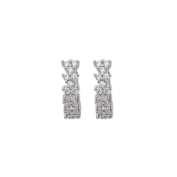 TIANDE Exquisite Zircon Hoop Earrings for Women Fashion Gold Color Round Cilrle Piercing Earrings Fashion Jewelry Accessories