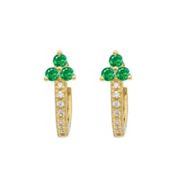 TIANDE Exquisite Zircon Hoop Earrings for Women Fashion Gold Color Round Cilrle Piercing Earrings Fashion Jewelry Accessories