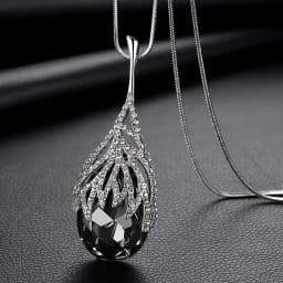 Luxury Big Crystal Rhinestone Fox Pendant Necklace for Women 2026 Fashion Long Sweater Chain Choker Collar Accesorios Mujer