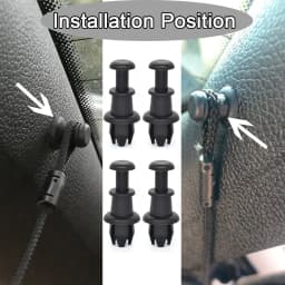 2/4pcs For Skoda Citigo Fabia NJ Kamiq Karoq Octavia 5E Rapid Superb Scala Parcel Shelf String Clips Holder Pivot 1M6867574A