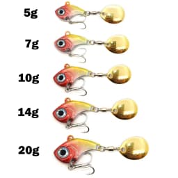 New Arrival 1PCS 5g/7g/10g Metal VIB Fishing Lure Spinner Sinking Rotating Spoon Pin Crankbait Sequins Baits Fishing Tackle