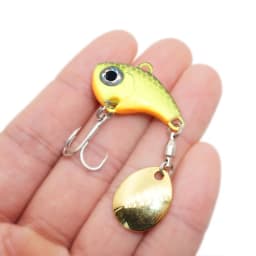 New Arrival 1PCS 5g/7g/10g Metal VIB Fishing Lure Spinner Sinking Rotating Spoon Pin Crankbait Sequins Baits Fishing Tackle