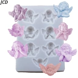 Angel Shaped Silicone Resin Mold DIY Clay UV Epoxy Resin Mold Pendant Jewelry Tool Mold 7 Pendant Silicone