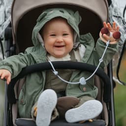 4 Pcs Stretchable Toy Safety Straps Toddler Toy Bottle Harness Straps for Strollers, Adjustable Baby Silicone Pacifier Teether