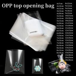 OPP transparent candy bag, candy cellophane, biscuit, baking, lollipop bag, party and wedding card, holiday gift packaging bag