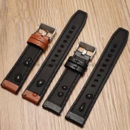 Silicone Leather Wrist Band for Huawei Watch GT2 GT3 42mm 46mm Strap Bracelet for Samsung Galaxy Watch3/4 18 20mm 22mm Watchband