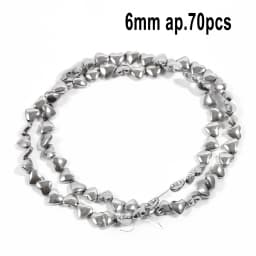 AAA Rhodium Hematite Loose Beads Charms Heart Star Tube Faceted Irregular Geometric Shape Beads For Jewelry Making Wholesale