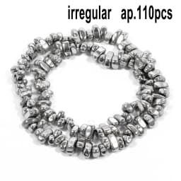 AAA Rhodium Hematite Loose Beads Charms Heart Star Tube Faceted Irregular Geometric Shape Beads For Jewelry Making Wholesale