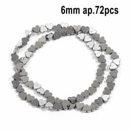 AAA Rhodium Hematite Loose Beads Charms Heart Star Tube Faceted Irregular Geometric Shape Beads For Jewelry Making Wholesale