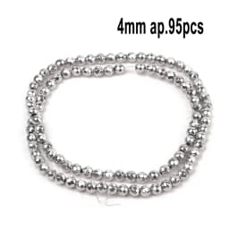 AAA Rhodium Hematite Loose Beads Charms Heart Star Tube Faceted Irregular Geometric Shape Beads For Jewelry Making Wholesale