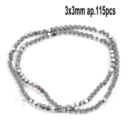 AAA Rhodium Hematite Loose Beads Charms Heart Star Tube Faceted Irregular Geometric Shape Beads For Jewelry Making Wholesale