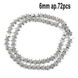 AAA Rhodium Hematite Loose Beads Charms Heart Star Tube Faceted Irregular Geometric Shape Beads For Jewelry Making Wholesale