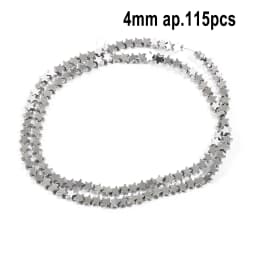 AAA Rhodium Hematite Loose Beads Charms Heart Star Tube Faceted Irregular Geometric Shape Beads For Jewelry Making Wholesale