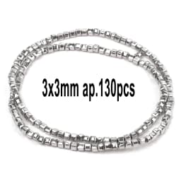 AAA Rhodium Hematite Loose Beads Charms Heart Star Tube Faceted Irregular Geometric Shape Beads For Jewelry Making Wholesale