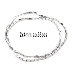 AAA Rhodium Hematite Loose Beads Charms Heart Star Tube Faceted Irregular Geometric Shape Beads For Jewelry Making Wholesale