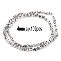 AAA Rhodium Hematite Loose Beads Charms Heart Star Tube Faceted Irregular Geometric Shape Beads For Jewelry Making Wholesale